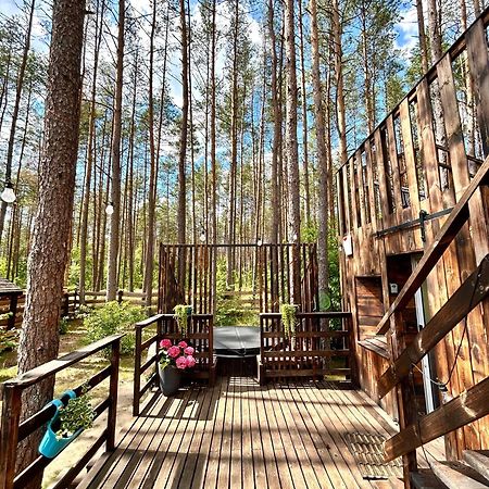 Lesny Domek W Stylu Scandi Z Jacuzzi Nad Jeziorem Kaszuby Grzybowo  Exterior photo