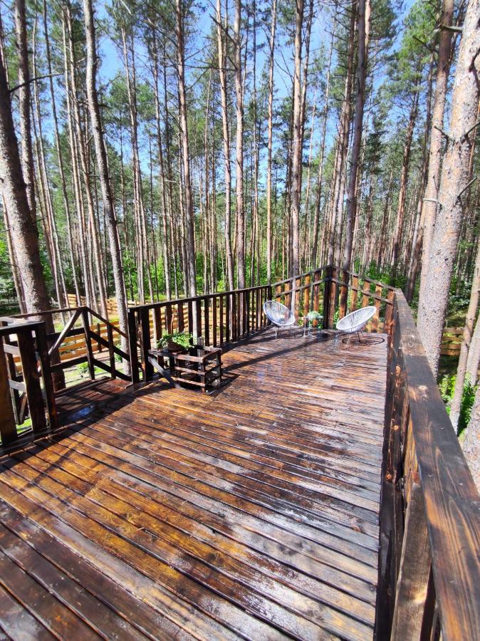 Lesny Domek W Stylu Scandi Z Jacuzzi Nad Jeziorem Kaszuby Grzybowo  Exterior photo