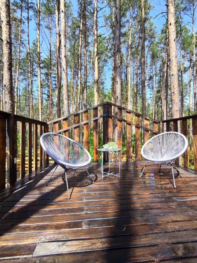 Lesny Domek W Stylu Scandi Z Jacuzzi Nad Jeziorem Kaszuby Grzybowo  Exterior photo