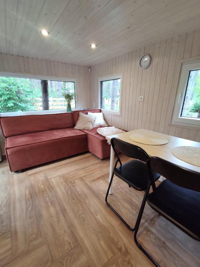 Lesny Domek W Stylu Scandi Z Jacuzzi Nad Jeziorem Kaszuby Grzybowo  Exterior photo