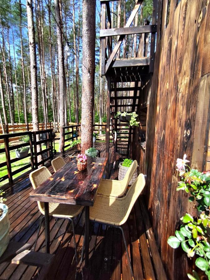 Lesny Domek W Stylu Scandi Z Jacuzzi Nad Jeziorem Kaszuby Grzybowo  Exterior photo