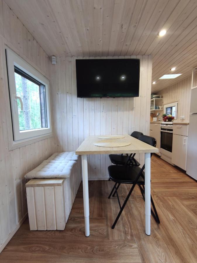 Lesny Domek W Stylu Scandi Z Jacuzzi Nad Jeziorem Kaszuby Grzybowo  Exterior photo