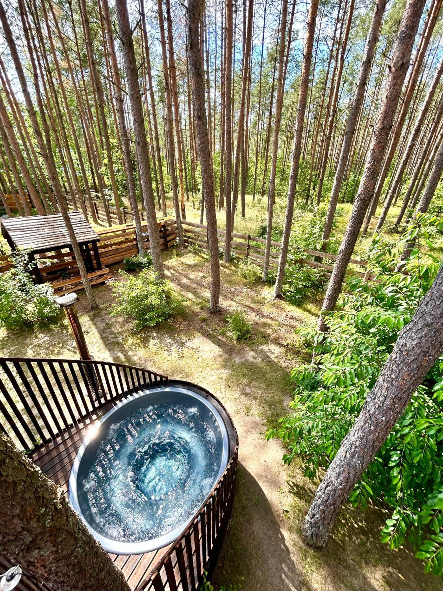Lesny Domek W Stylu Scandi Z Jacuzzi Nad Jeziorem Kaszuby Grzybowo  Exterior photo