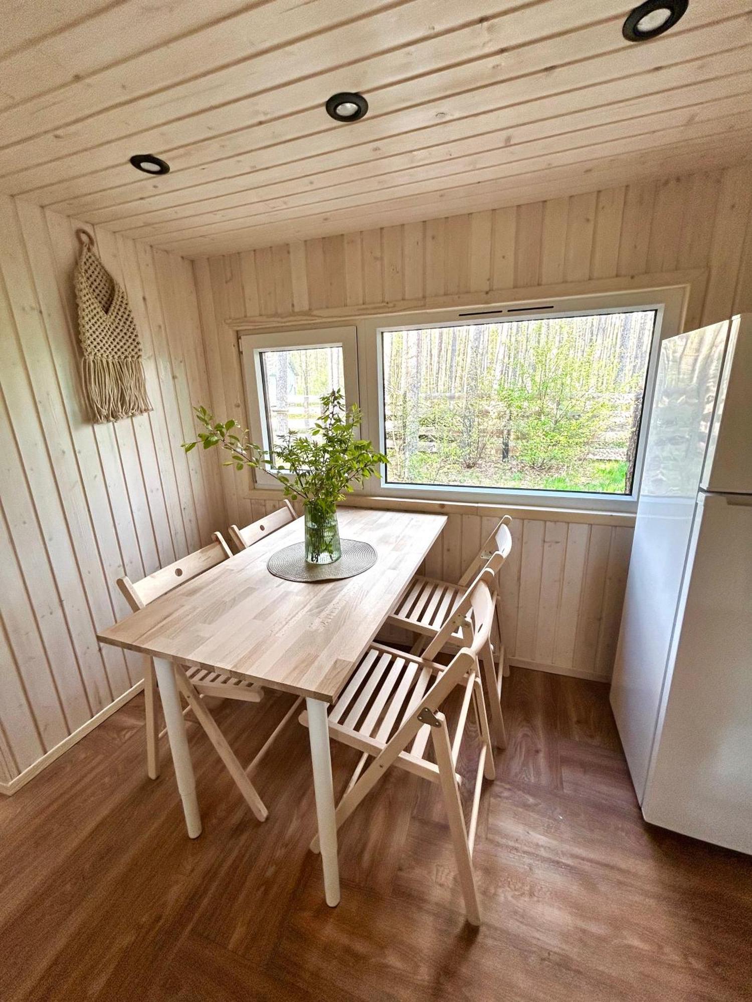 Lesny Domek W Stylu Scandi Z Jacuzzi Nad Jeziorem Kaszuby Grzybowo  Exterior photo